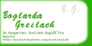 boglarka greilach business card